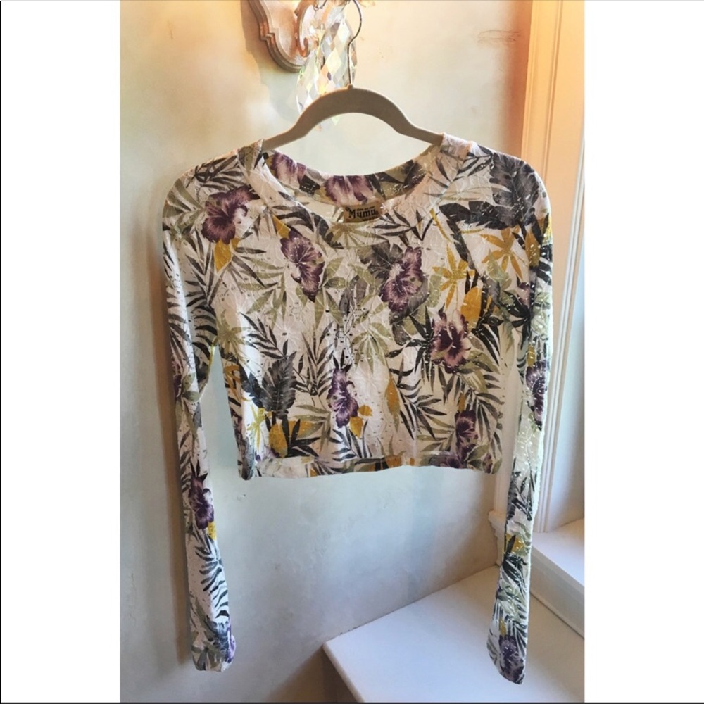 Show Me Your Mumu Cher Sweater in Purple Hawaiian